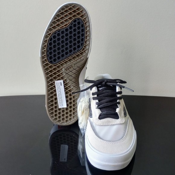 Vans Men's Wayvee Suede Mesh Sneaker in Nice Marshmallow / White - Picture 13 of 14